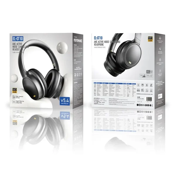 EL-GT10 ANC Wireless Gaming Headphones - Over-Ear Bluetooth Headset