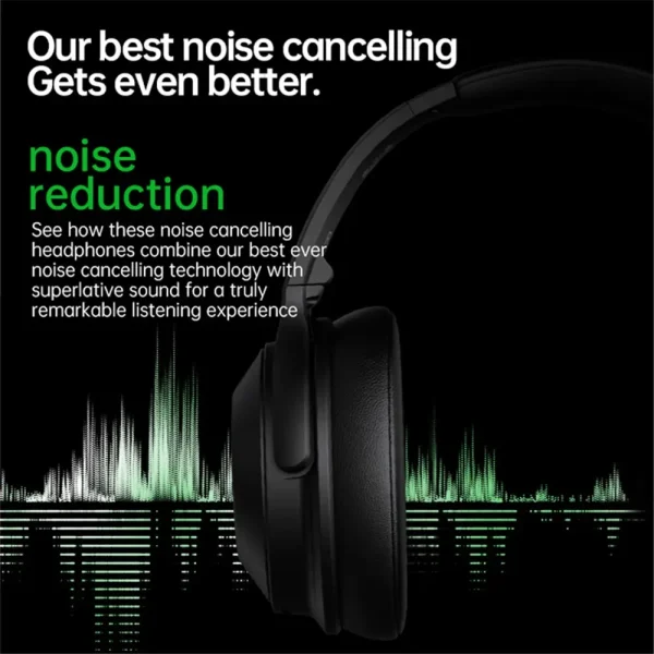 Foldable Wireless Headphones - Over-Ear Bluetooth Gaming Headset