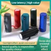 Portable Outdoor Wireless Speaker with 300m LED Flashlight & TWS Stereo Bass