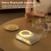 Retro Record Player Bluetooth Speaker (1) Retro Record Player Bluetooth Speaker with Built-in Aroma Diffuser & Night Light