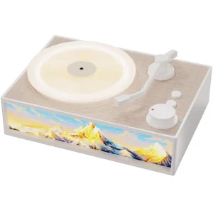 Retro Speaker with Aroma Diffuser Retro Record Player Bluetooth Speaker with Built-in Aroma Diffuser