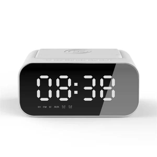 5-in-1 Bedside Smart Alarm Clock & Bluetooth Speaker with Wireless Charger