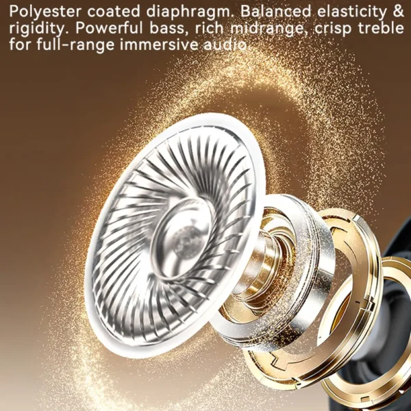 ZAODON YUNX Wireless Over-Ear Headphones with 50dB ANC, 170H Battery Life & Bluetooth 6.0