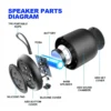 F11 Mini Waterproof Bluetooth Speaker with TWS Pairing & Long Battery Life