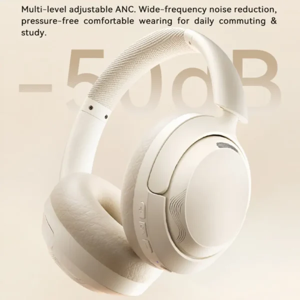 ZAODON YUNX Wireless Over-Ear Headphones with 50dB ANC, 170H Battery Life & Bluetooth 6.0
