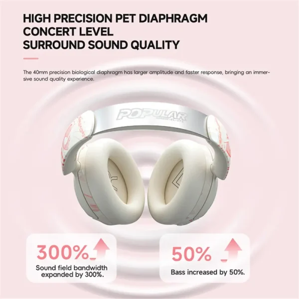 GT1 Wireless Noise Cancelling Headphones with 100-Hour Playtime & Bluetooth 5.4