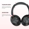 GT1 Wireless Noise Cancelling Headphones with 100-Hour Playtime & Bluetooth 5.4