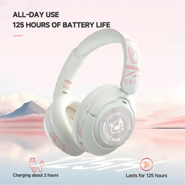 GT1 Wireless Noise Cancelling Headphones with 100-Hour Playtime & Bluetooth 5.4