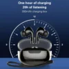 LDNIO T02 Wireless Earbuds with Noise Cancelling, 20H Battery & Sport Fit