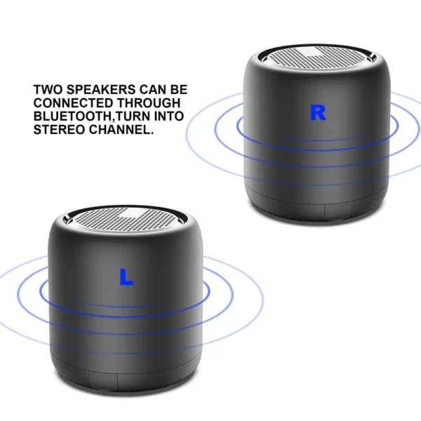 F11 Mini Waterproof Bluetooth Speaker with TWS Pairing & Long Battery Life