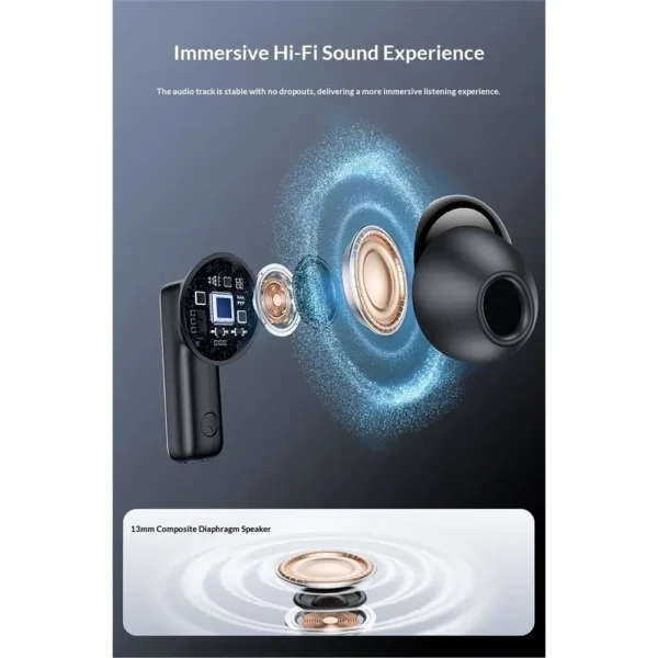 YESIDO TWS43 True Wireless Earbuds with Active Noise Cancellation & Bluetooth 6.0