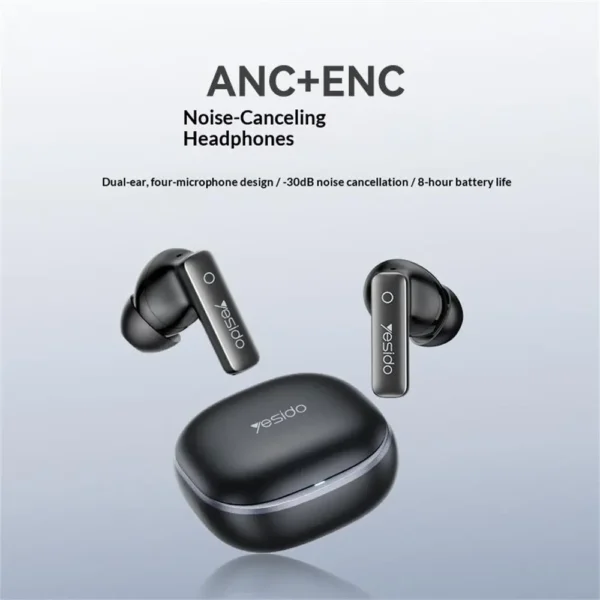 YESIDO TWS43 True Wireless Earbuds with Active Noise Cancellation & Bluetooth 6.0