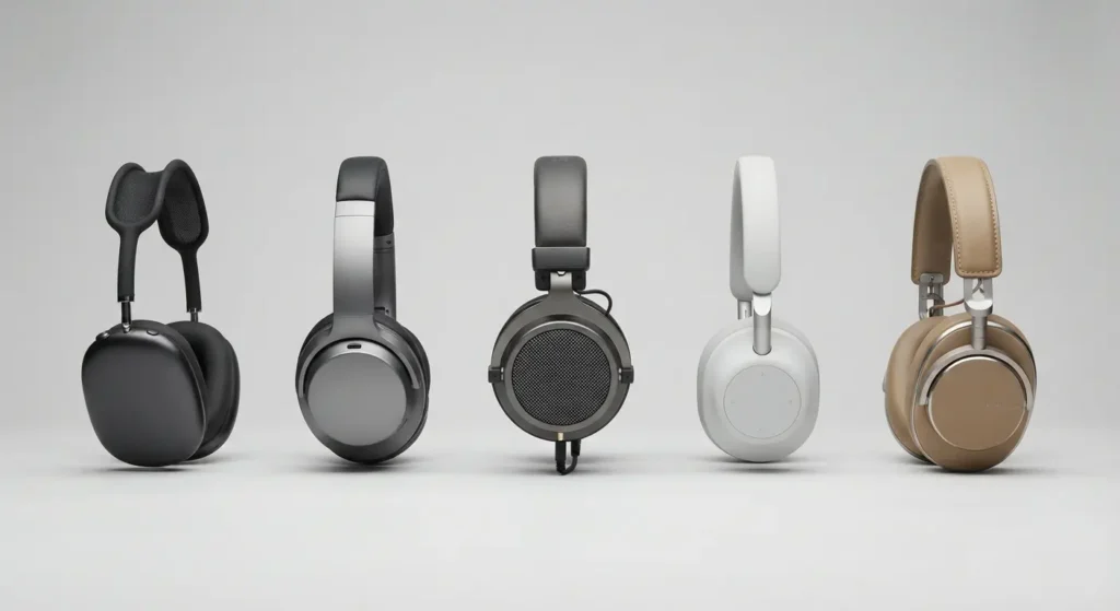 Comparison of five budget noise cancelling headphones for travel