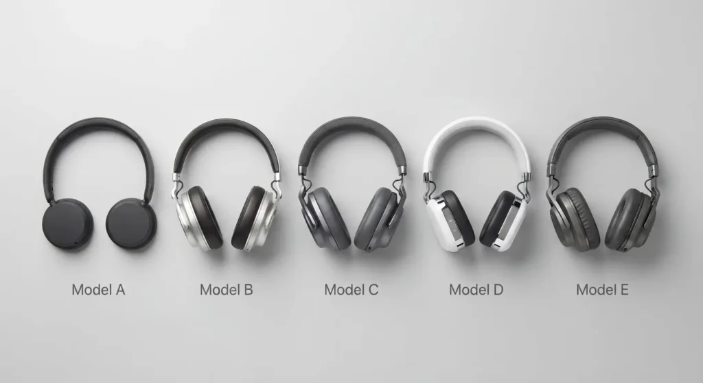 Comparison of the best over-ear headphones for working from home in 2026