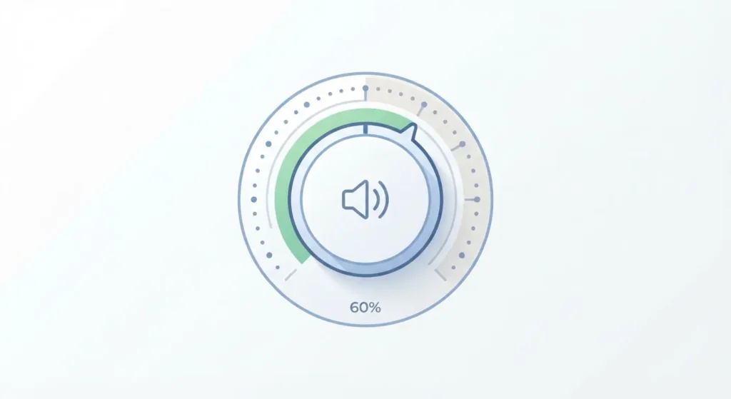 Safe headphone volume guide for remote workers protecting their hearing