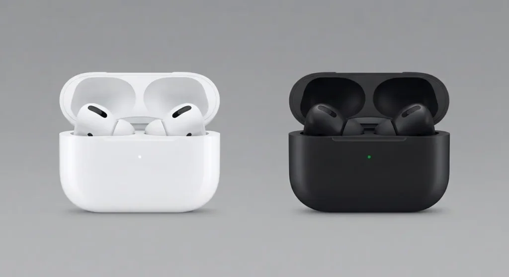 budget earbuds versus premium AirPods case comparison