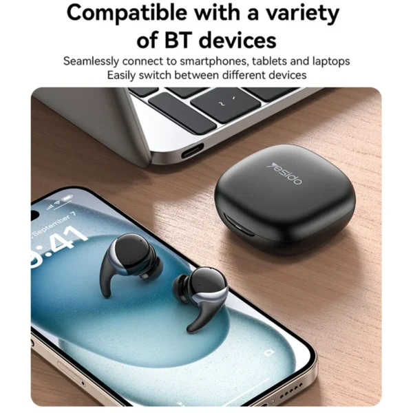 YESIDO TWS30 ANC Wireless Earbuds with Bluetooth 5.3 & Deep Bass Sound