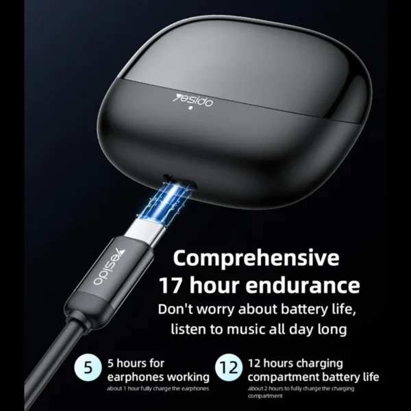 YESIDO TWS26 True Wireless Earbuds with Stereo Deep Bass Sound & Bluetooth 5.3