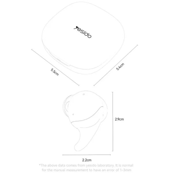 YESIDO TWS30 ANC Wireless Earbuds with Bluetooth 5.3 & Deep Bass Sound